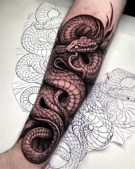 realistic snake tattoo designs.